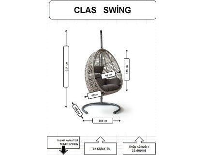 Class Rattan Salıncak 